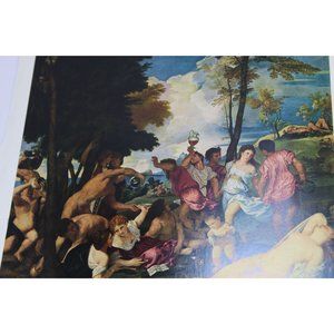 Titian Print Bacchanal Vintage 54932